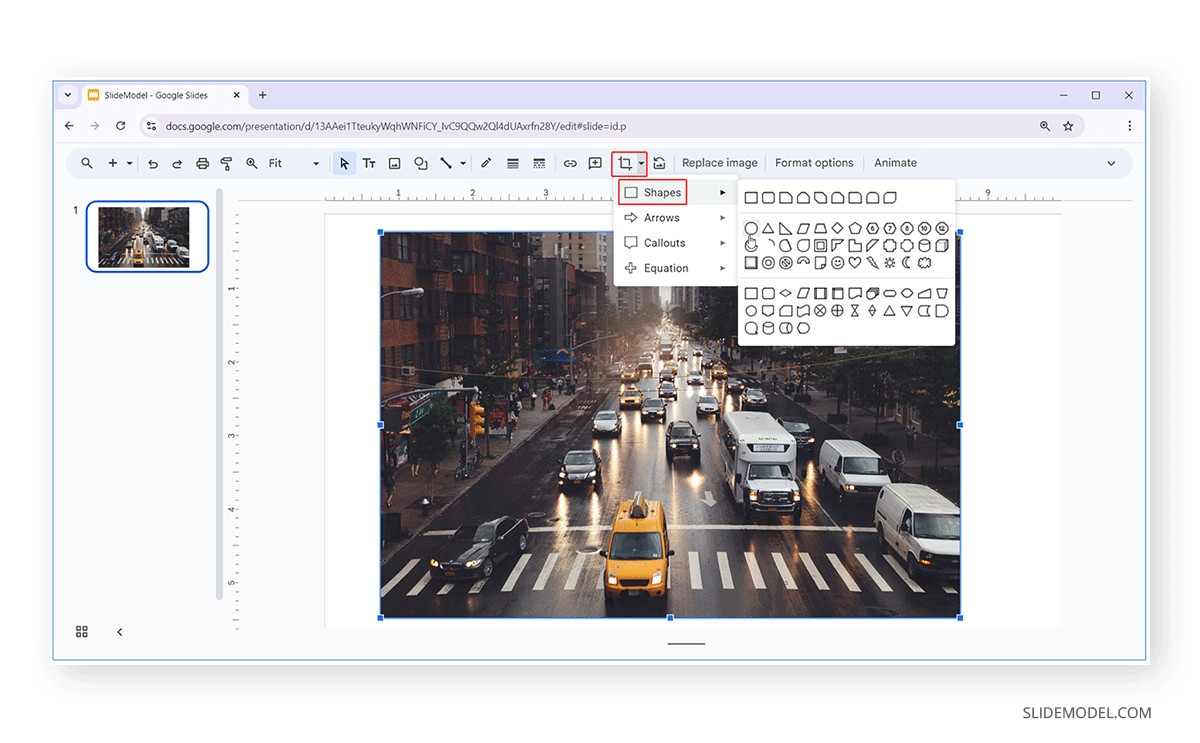 Crop to Shape in Google Slides