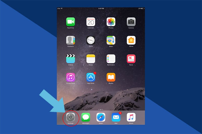 Accessing iCloud Photos settings on iPhone: The first step involves tapping the Settings icon, a grey gear on the home screen, to configure your device