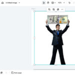 Remove the background from the photo using CapCut