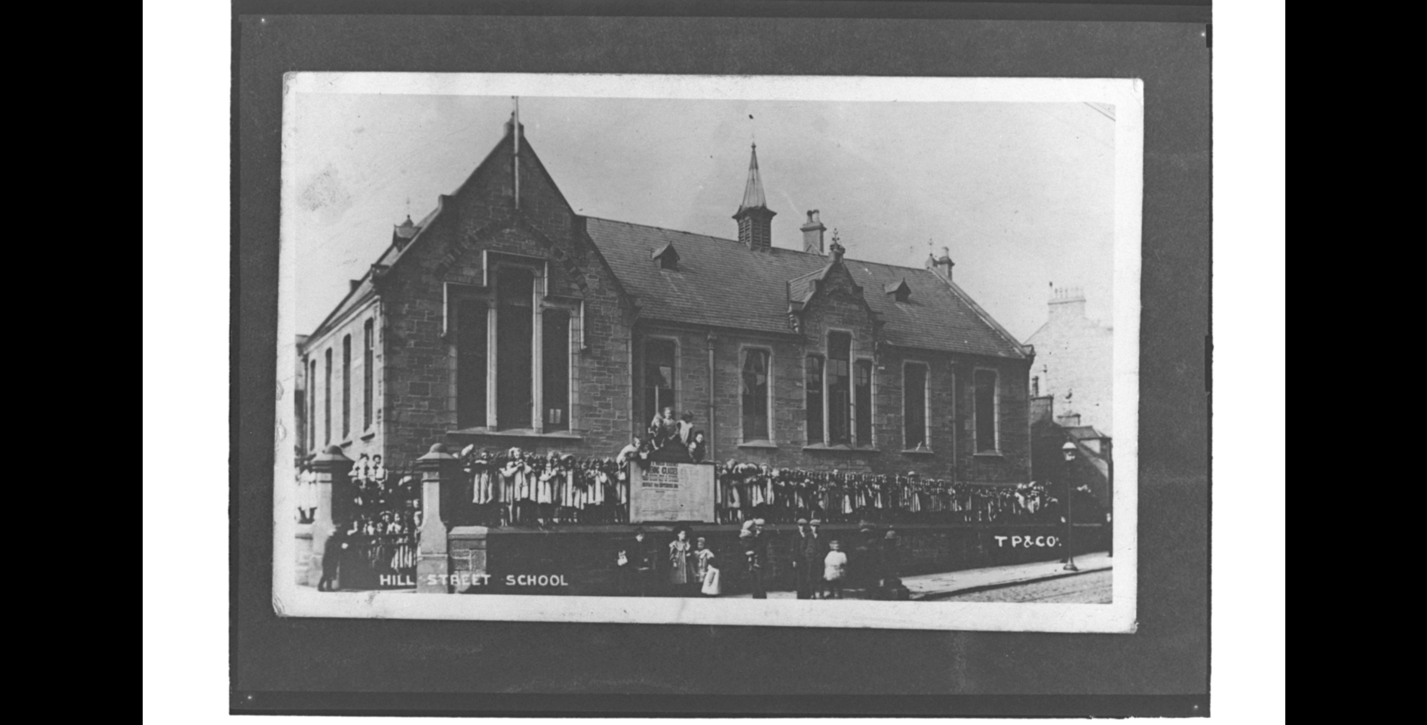 old photos of children outside school in Dundee
