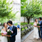 Wedding garden greenery for City Hall wedding