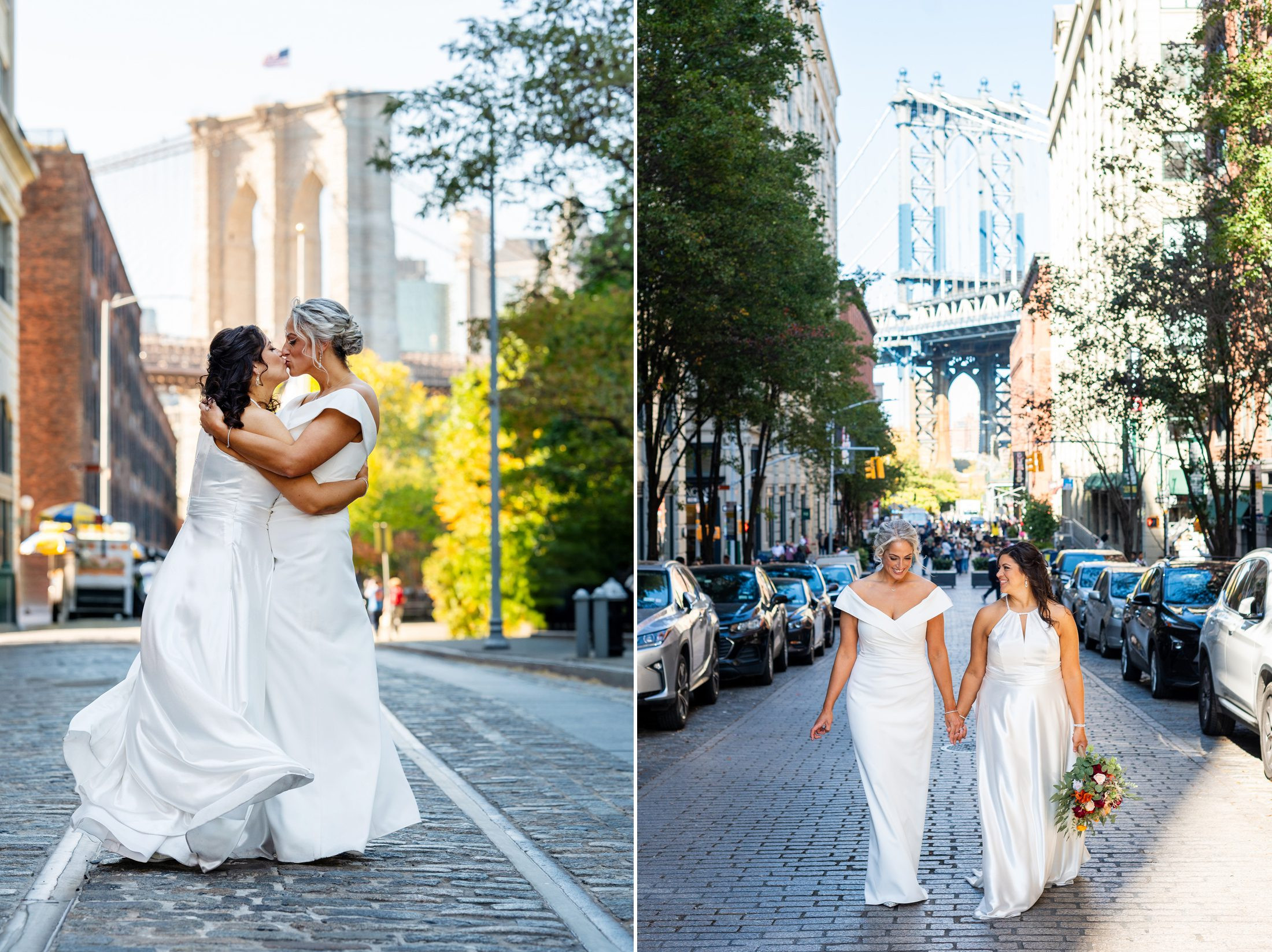 Couple with Brooklyn Bridge view