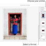 Mac Photos app printing options shown
