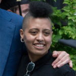 Chiara de Blasio at her brother