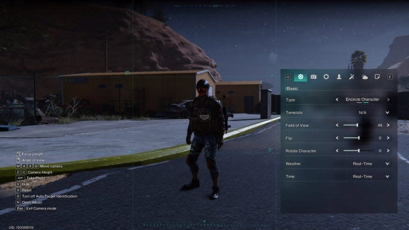 Once Human camera mode settings