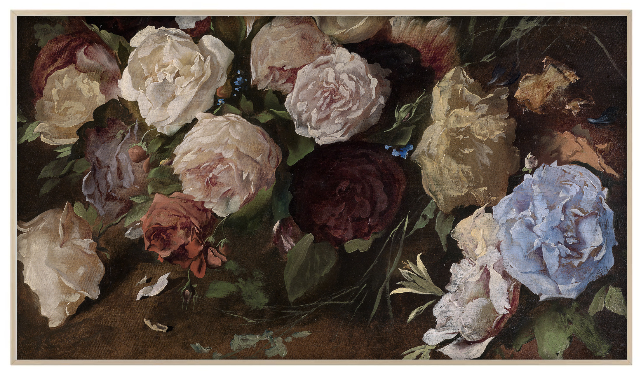 Horizontal artwork generally looks best on Frame TVs due to the screen's landscape orientation