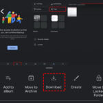 Download option on Google Photos