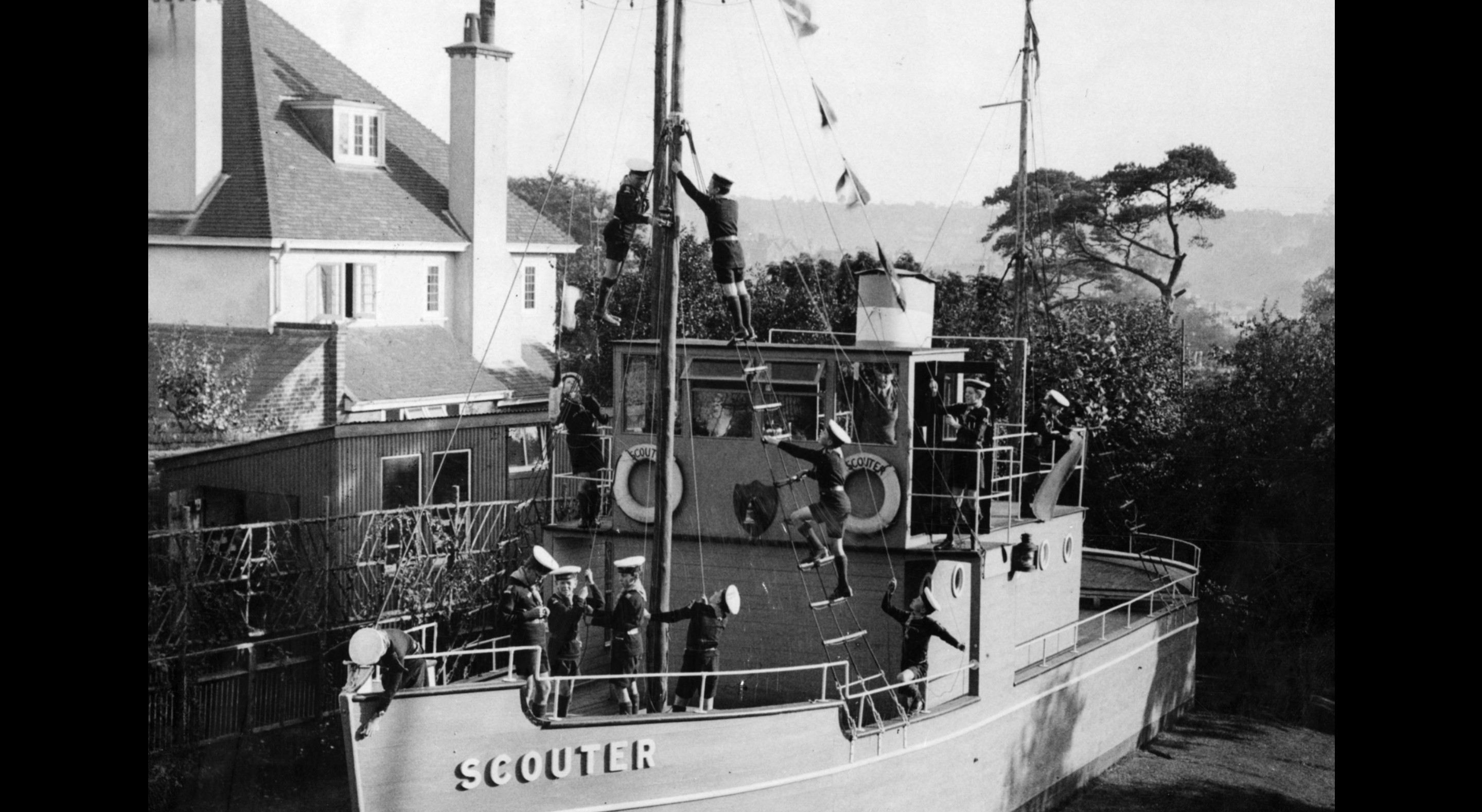 vintage photo of a steampship.
