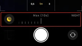 Setting Night Mode to Max on an iPhone to achieve the best long exposure settings for aurora photos, dfphoto.net