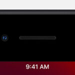 iPhone status bar displaying various symbols