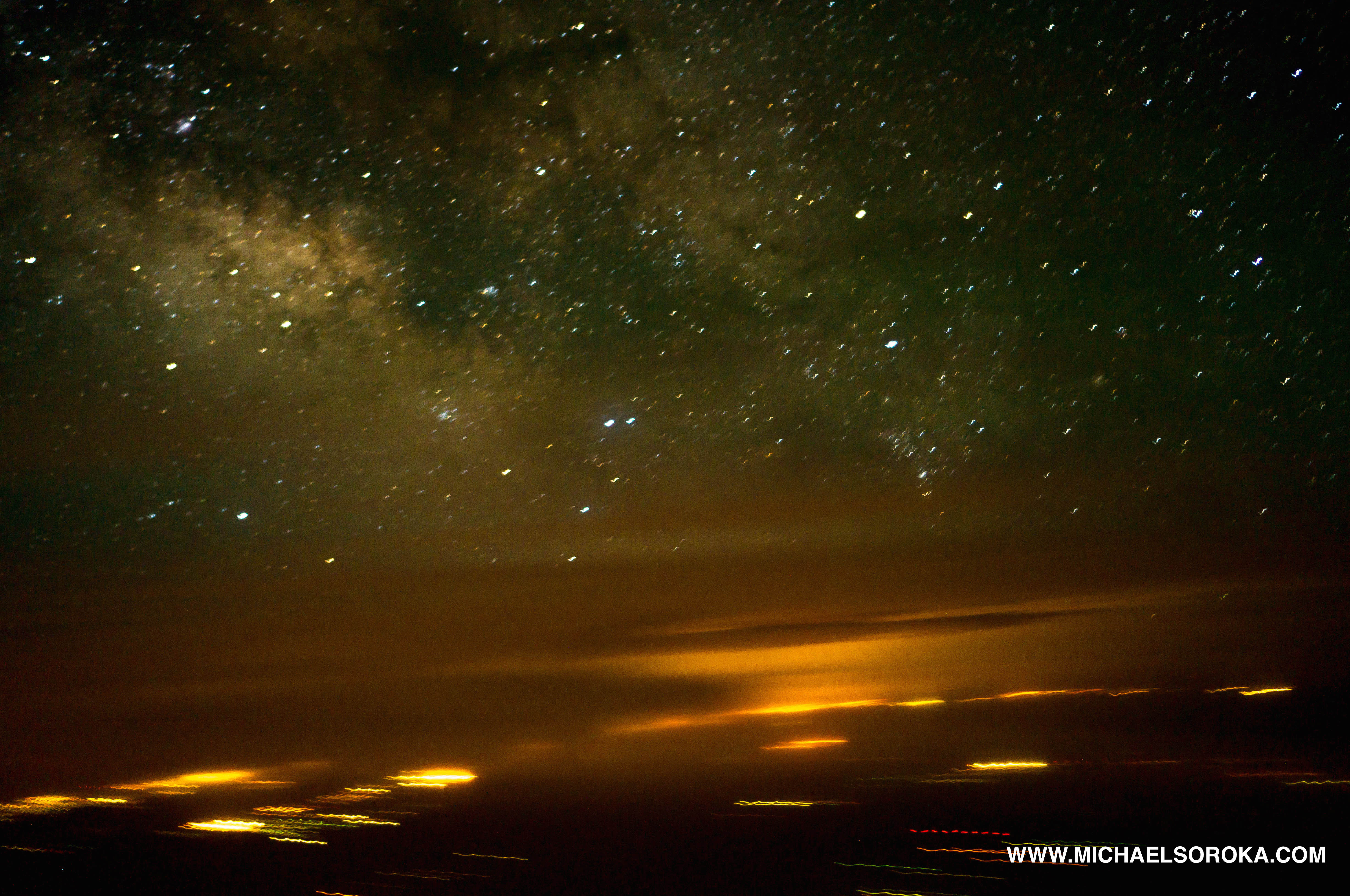 Milky Way From Cockpit Take pictures of stars with 30 second exposure times and get fairly sharp images.