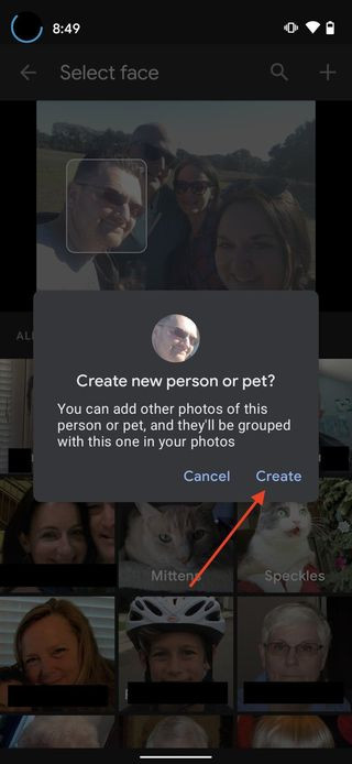 Manually Tag Google Photos Step