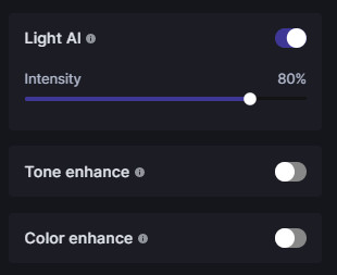 Adjust lighting and colors