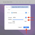 Compressing a Single Image Using Preview