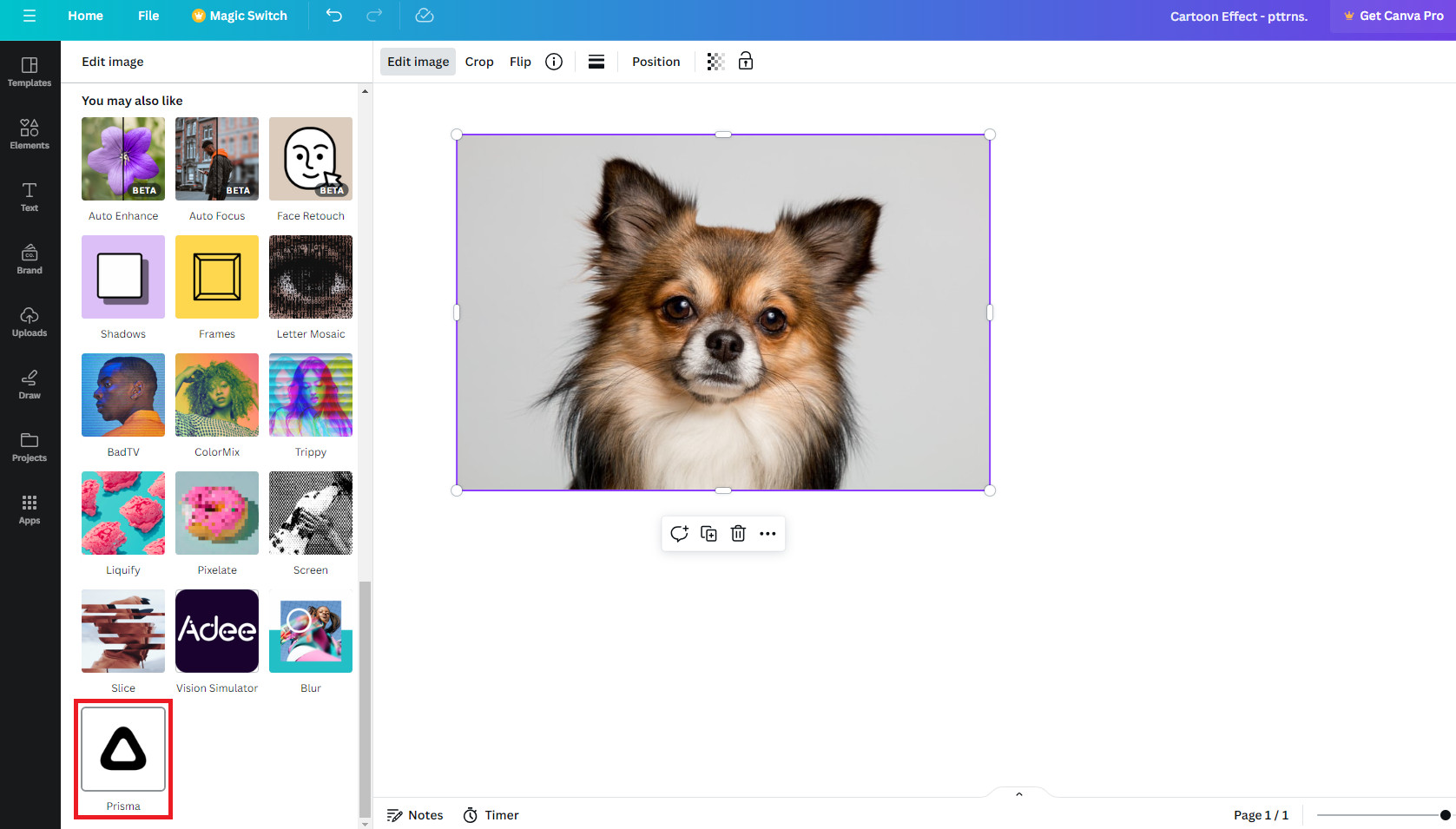 Selecting Prisma