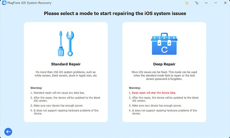Two Repair Modes