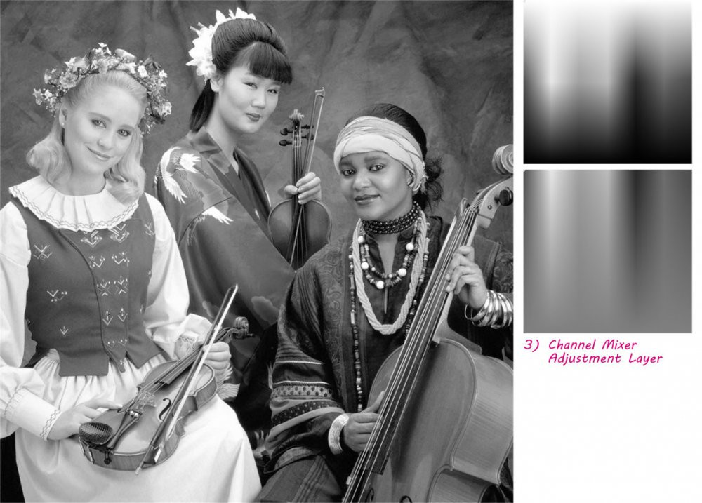 Black and White Adjustment Layer Interface