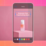 iPhone user adding text to a photo with the Markup tool in the Photos app