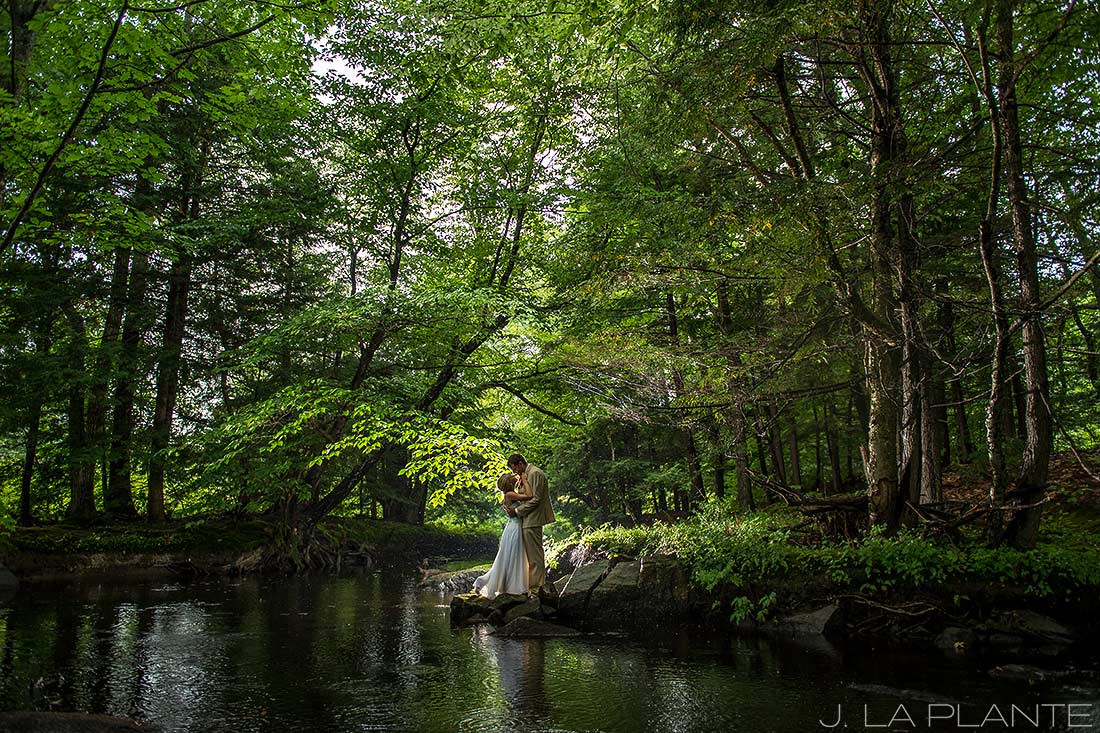 Bride and groom captured by the wedding photographer