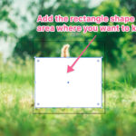 Rectangle shape drawn on image for clipping mask