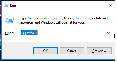 Run CPL Command on Command Prompt in Windows to access installed programs