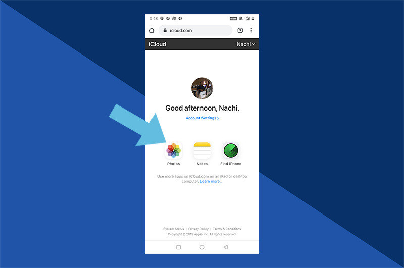 Access iCloud Photos on Android