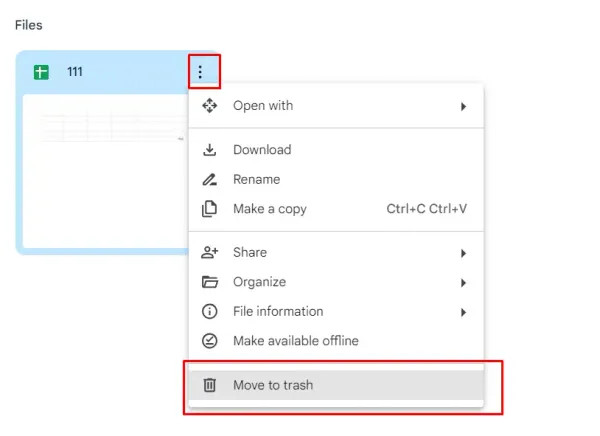 Deleting photos from Google Drive