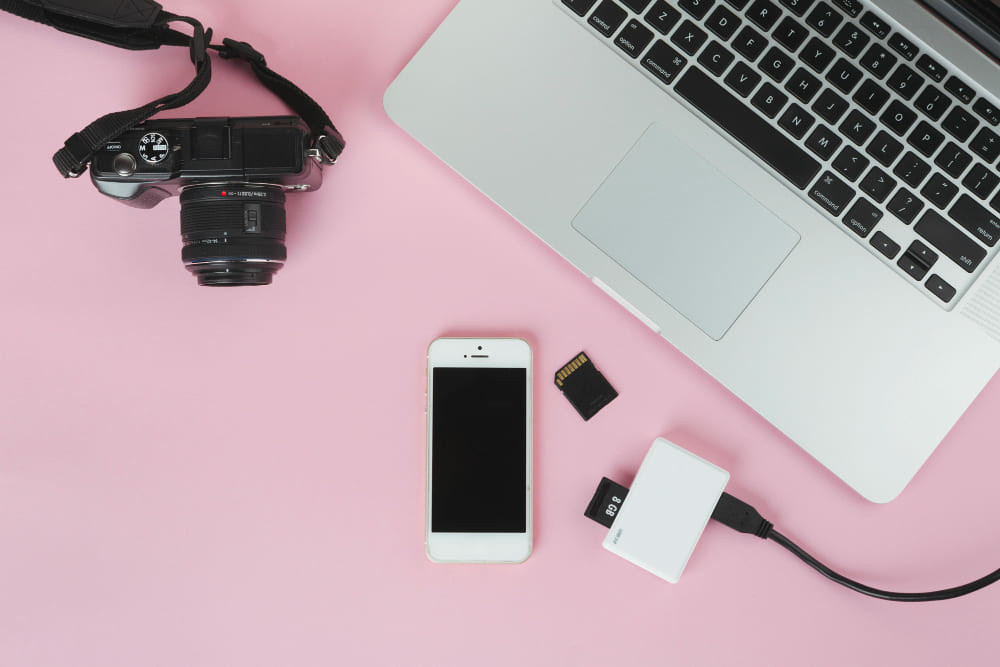 Transferring photos via SD card