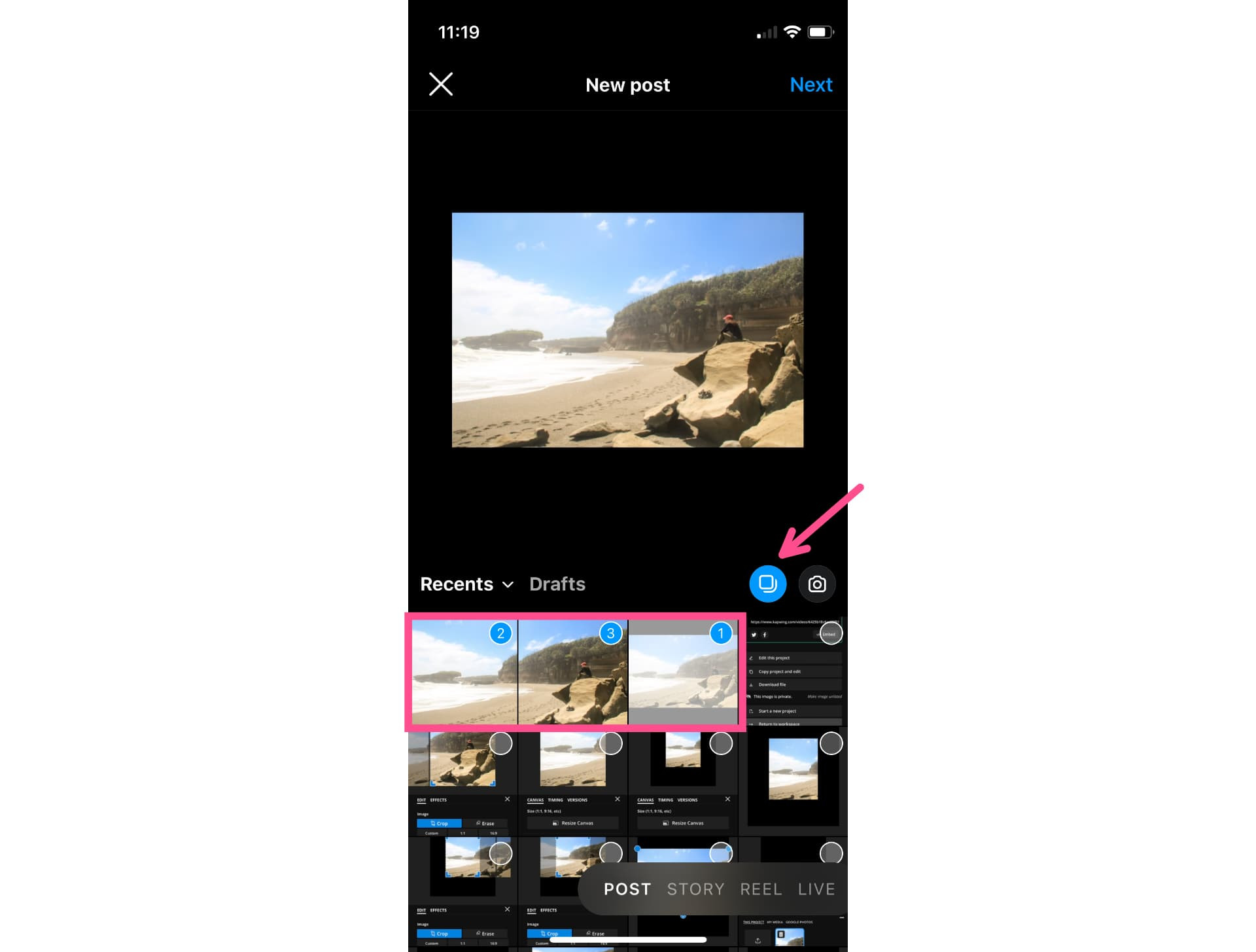 Select Images for Carousel