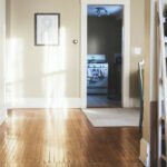 Real estate photography example with light glare before editing
