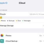 iPhone storage breakdown with iCloud storage breakdown showing storage usage details