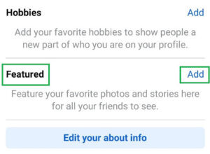 Access the Featured Section