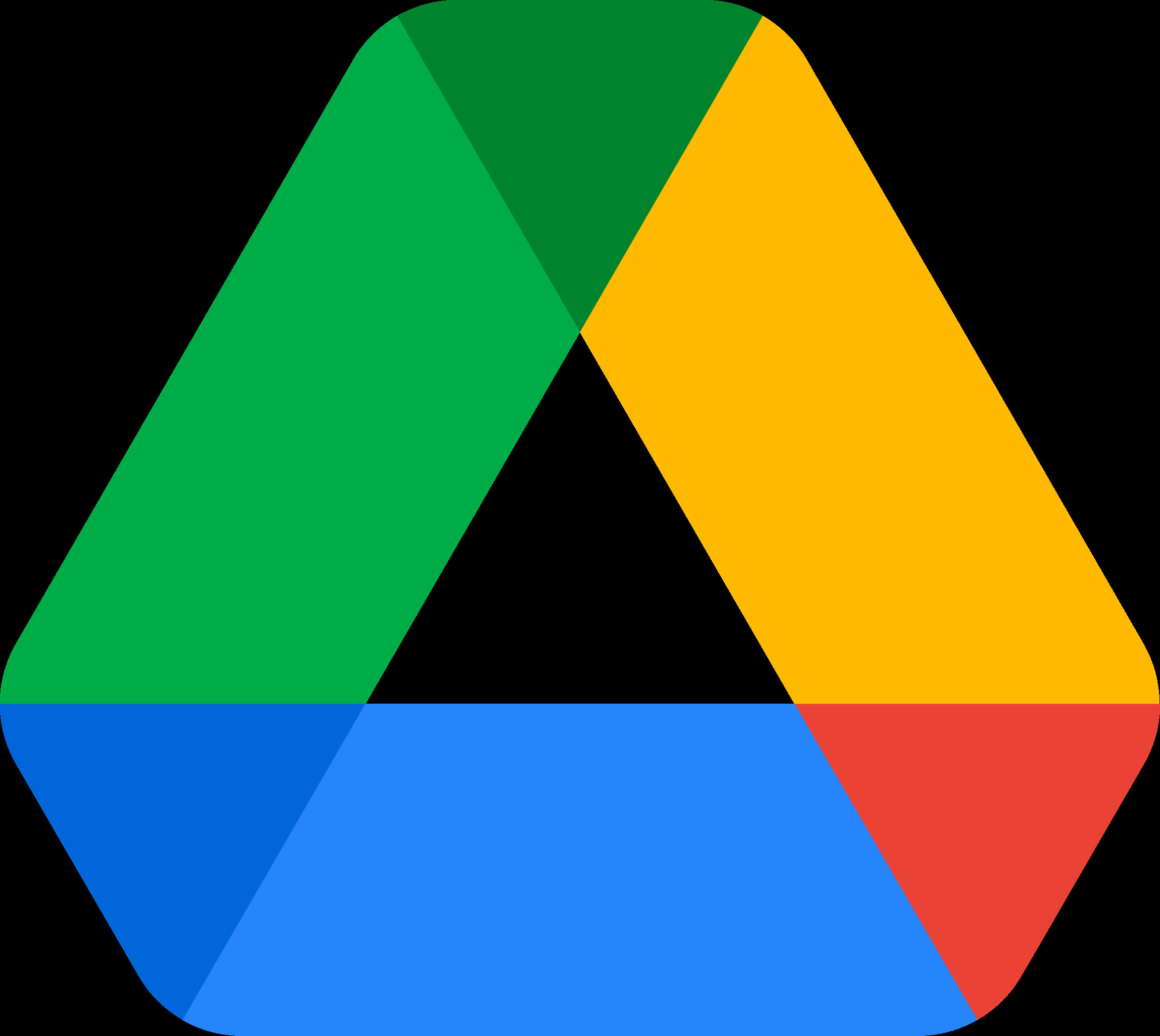 Google Drive app icon on an iPhone