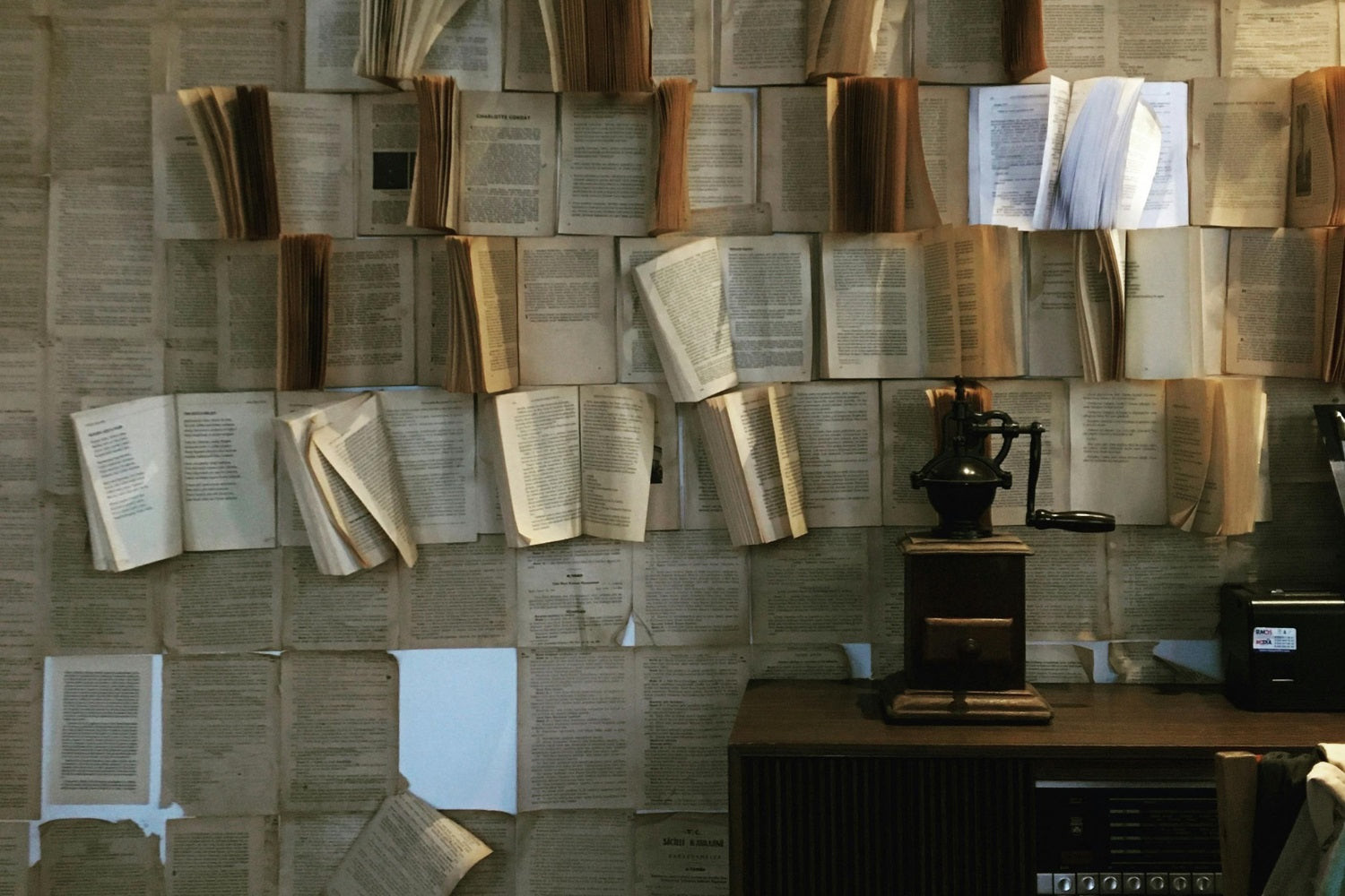DIY Book Wall.