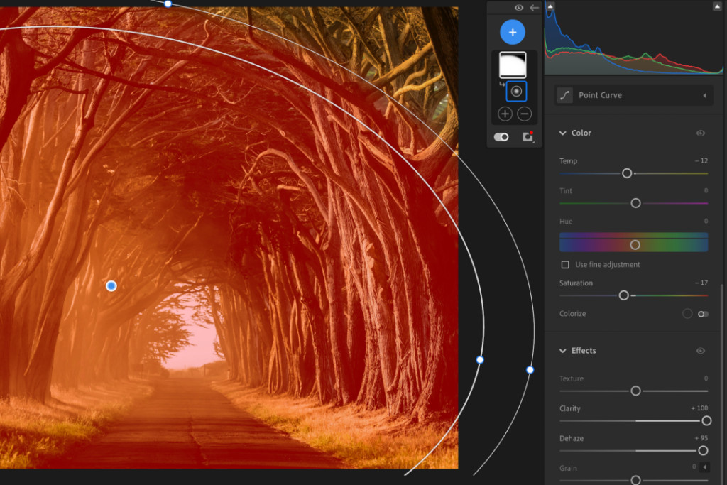 Radial Filter in Lightroom