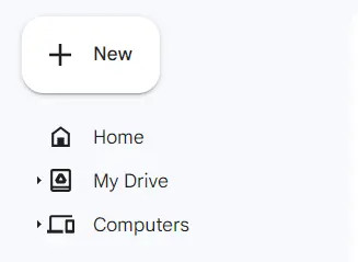 Creating a new folder in Google Drive