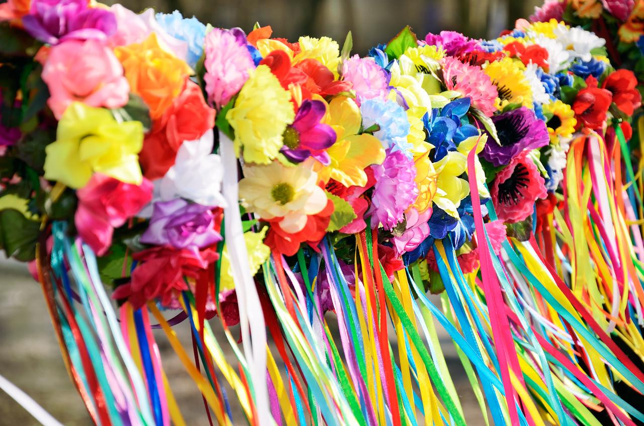 Ribbon Flower Backdrop