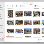 Apple's Yosemite interface for transferring pictures to Shutterfly.