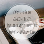 Instagram Interface for Sharing Options