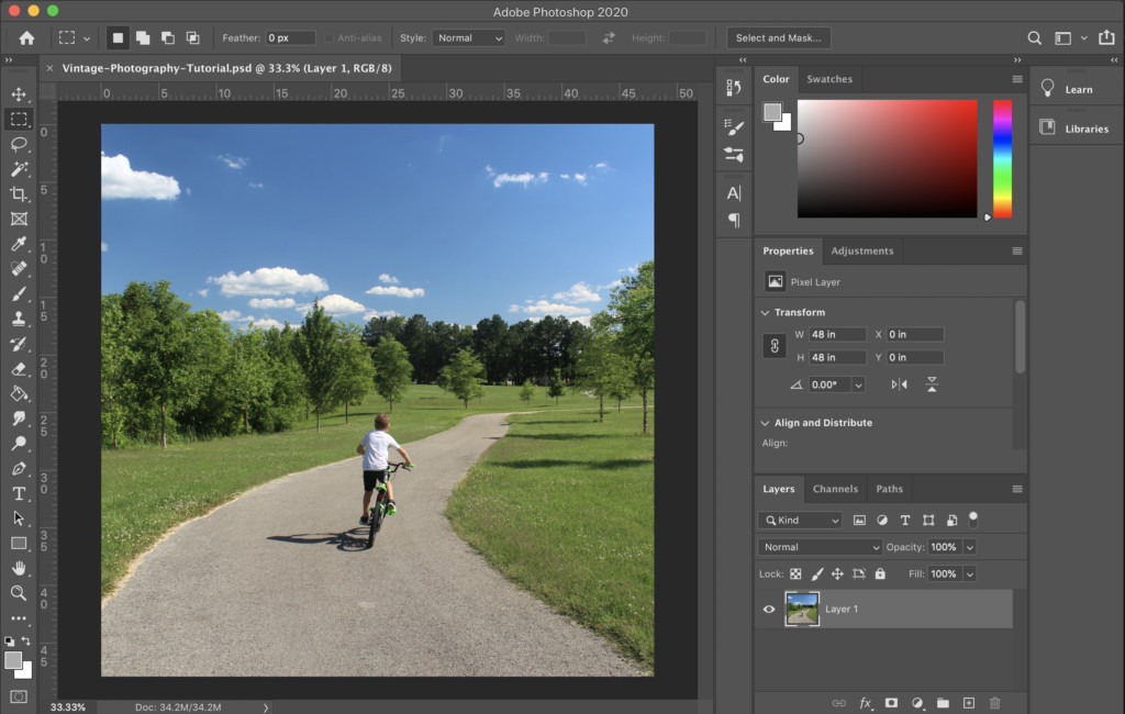 Digital Photo for Vintage Editing