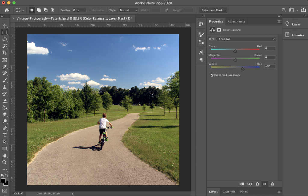 Color Balance Adjustments Step 3
