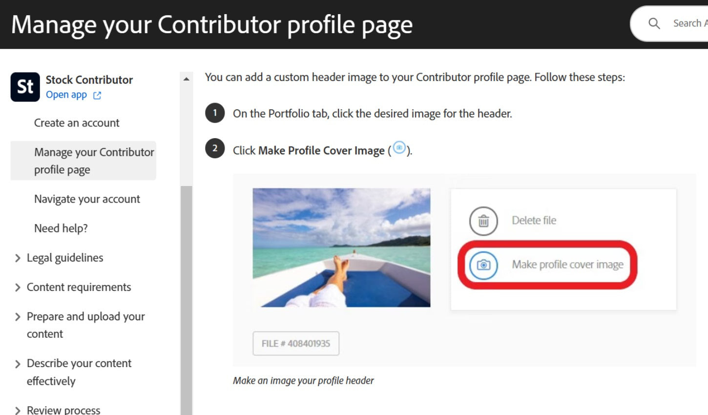 Create a cover image on Adobe Stock.