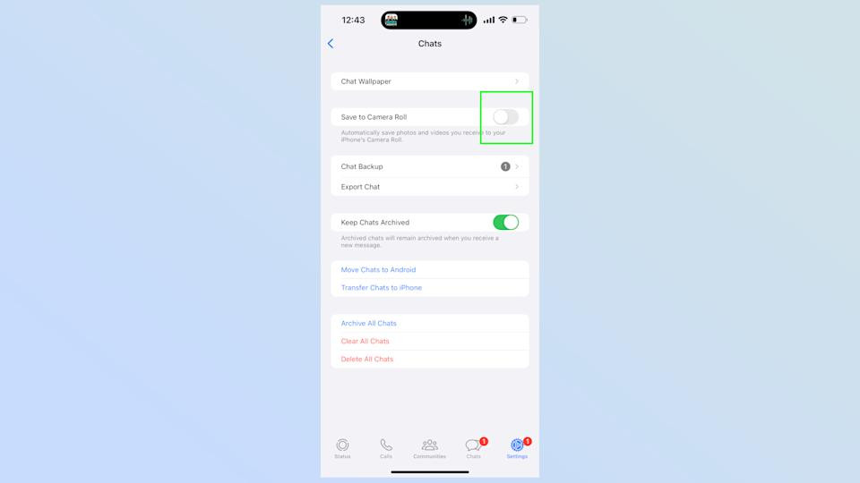 Disabling Save to Camera Roll in WhatsApp settings prevents automatic photo downloads, keeping your gallery clean and organized on dfphoto.net
