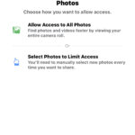 Delete Photo Option Facebook iOS