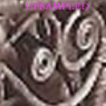 Upsampling detail comparison showcasing improved smoothness and clarity