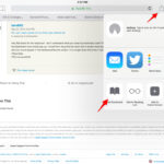 iPad Share Sheet for adding a bookmark