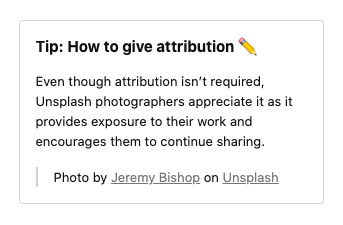 Attribution Guide - Unsplash License.