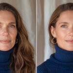 AI Photo Enhancement, smoothing wrinkles in photography editing