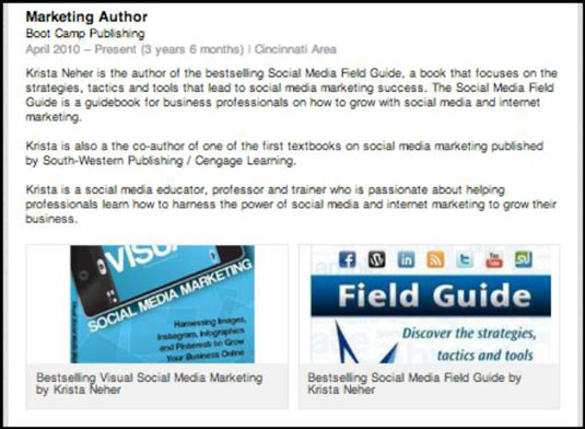 Uploading an image to LinkedIn and customizing its description