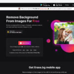 Erase.bg Home Page